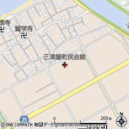 滋賀県彦根市三津屋町1452周辺の地図