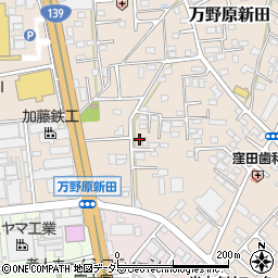静岡県富士宮市万野原新田3601周辺の地図