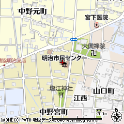 稲沢市明治市民センター周辺の地図