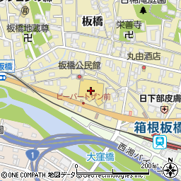 コーナンビーバートザン小田原店周辺の地図