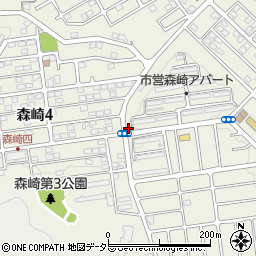 横須賀警察署森崎町交番周辺の地図