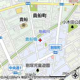 愛知県春日井市割塚町93周辺の地図