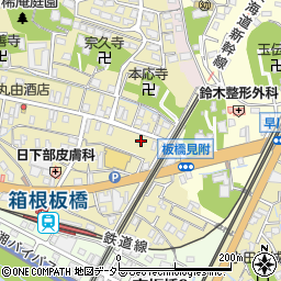 神奈川県小田原市板橋702周辺の地図