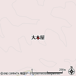 鳥取県西伯郡南部町大木屋周辺の地図