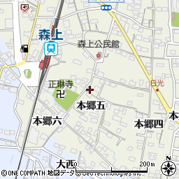 愛知県稲沢市祖父江町森上本郷五36周辺の地図