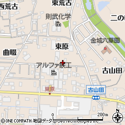 愛知県名古屋市守山区中志段味（東原）周辺の地図