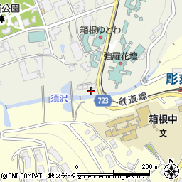 神奈川県足柄下郡箱根町強羅1300-496周辺の地図