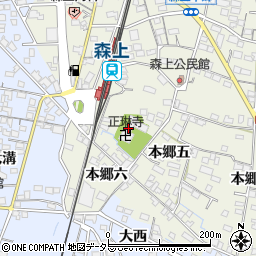 正琳寺周辺の地図