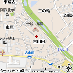 愛知県名古屋市守山区中志段味古山田周辺の地図