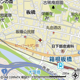 神奈川県小田原市板橋182周辺の地図