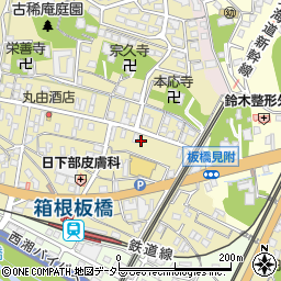 神奈川県小田原市板橋694周辺の地図