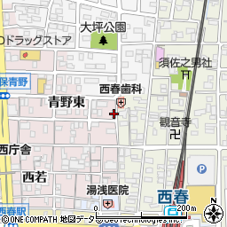 愛知県北名古屋市西之保青野東94周辺の地図