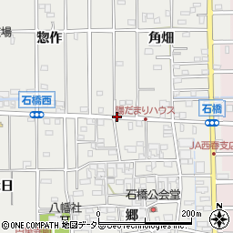 愛知県北名古屋市石橋郷浦周辺の地図