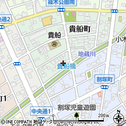 愛知県春日井市貴船町75周辺の地図