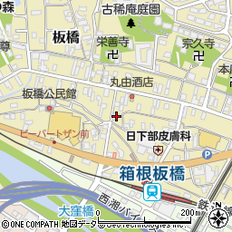 神奈川県小田原市板橋645周辺の地図