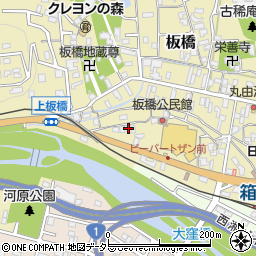 神奈川県小田原市板橋199周辺の地図