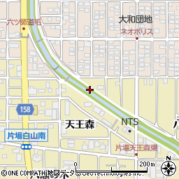 愛知県北名古屋市片場橋向周辺の地図