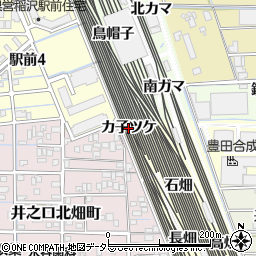 愛知県稲沢市井之口町カ子ツケ周辺の地図