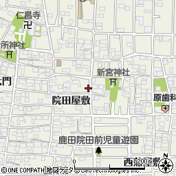 愛知県北名古屋市鹿田院田屋敷315周辺の地図