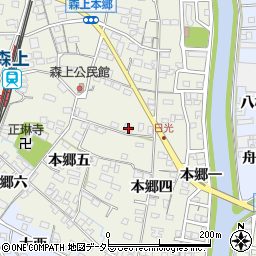 愛知県稲沢市祖父江町森上本郷五24周辺の地図