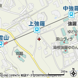 神奈川県足柄下郡箱根町強羅1300-490周辺の地図
