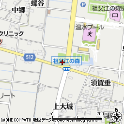 愛知県稲沢市祖父江町桜方下六町周辺の地図