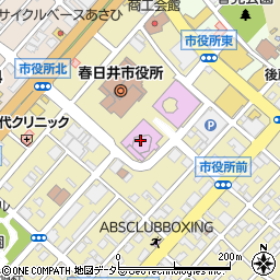 春日井市民会館周辺の地図