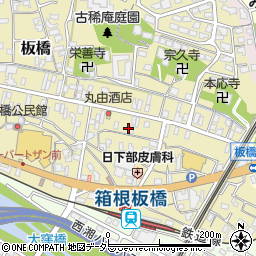 神奈川県小田原市板橋663周辺の地図