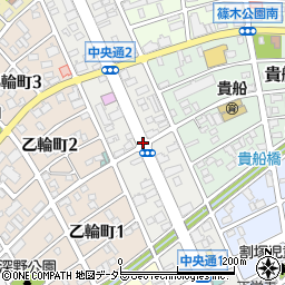 愛知県春日井市中央通周辺の地図