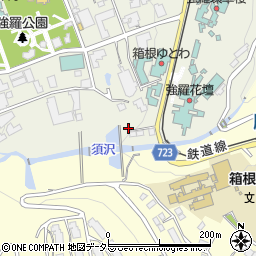 神奈川県足柄下郡箱根町強羅1300-721周辺の地図