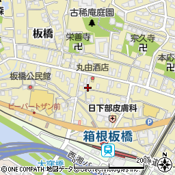 神奈川県小田原市板橋648周辺の地図