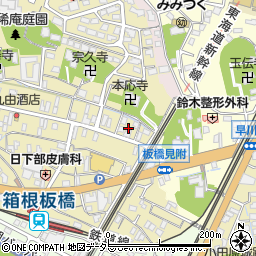 神奈川県小田原市板橋703周辺の地図