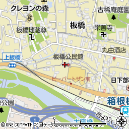神奈川県小田原市板橋189周辺の地図