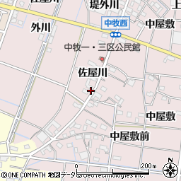 愛知県稲沢市祖父江町中牧堤外川1654周辺の地図