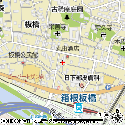 神奈川県小田原市板橋647周辺の地図