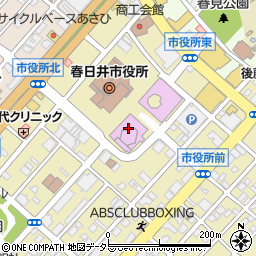 春日井市民会館周辺の地図