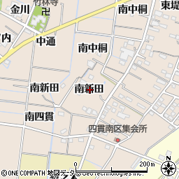 愛知県稲沢市祖父江町四貫南新田周辺の地図