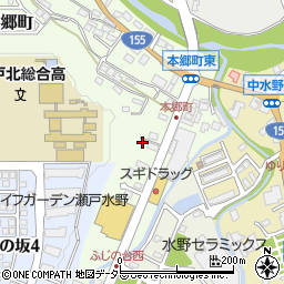 愛知県瀬戸市本郷町295周辺の地図