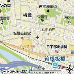 神奈川県小田原市板橋634周辺の地図