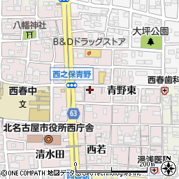 弥生荘周辺の地図