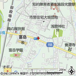 静岡県御殿場市大坂周辺の地図