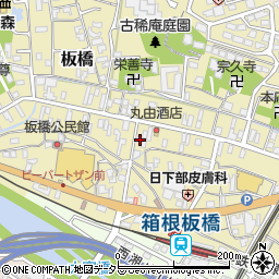 神奈川県小田原市板橋644周辺の地図