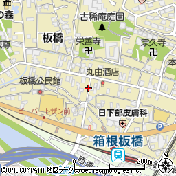 神奈川県小田原市板橋641周辺の地図