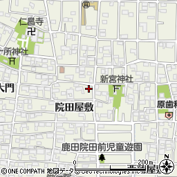 愛知県北名古屋市鹿田院田屋敷315-5周辺の地図