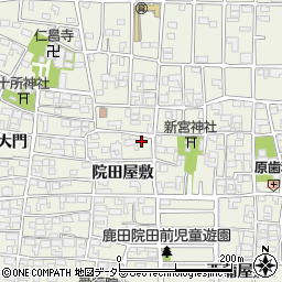 愛知県北名古屋市鹿田院田屋敷315-6周辺の地図