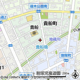 愛知県春日井市貴船町70周辺の地図