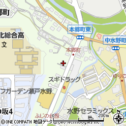 愛知県瀬戸市本郷町291周辺の地図