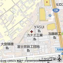 静岡県富士宮市万野原新田3698周辺の地図
