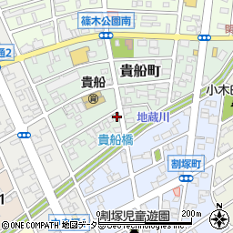 愛知県春日井市貴船町71周辺の地図