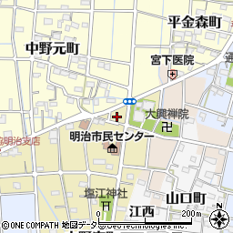 稲沢市医師会訪問看護ステーション周辺の地図